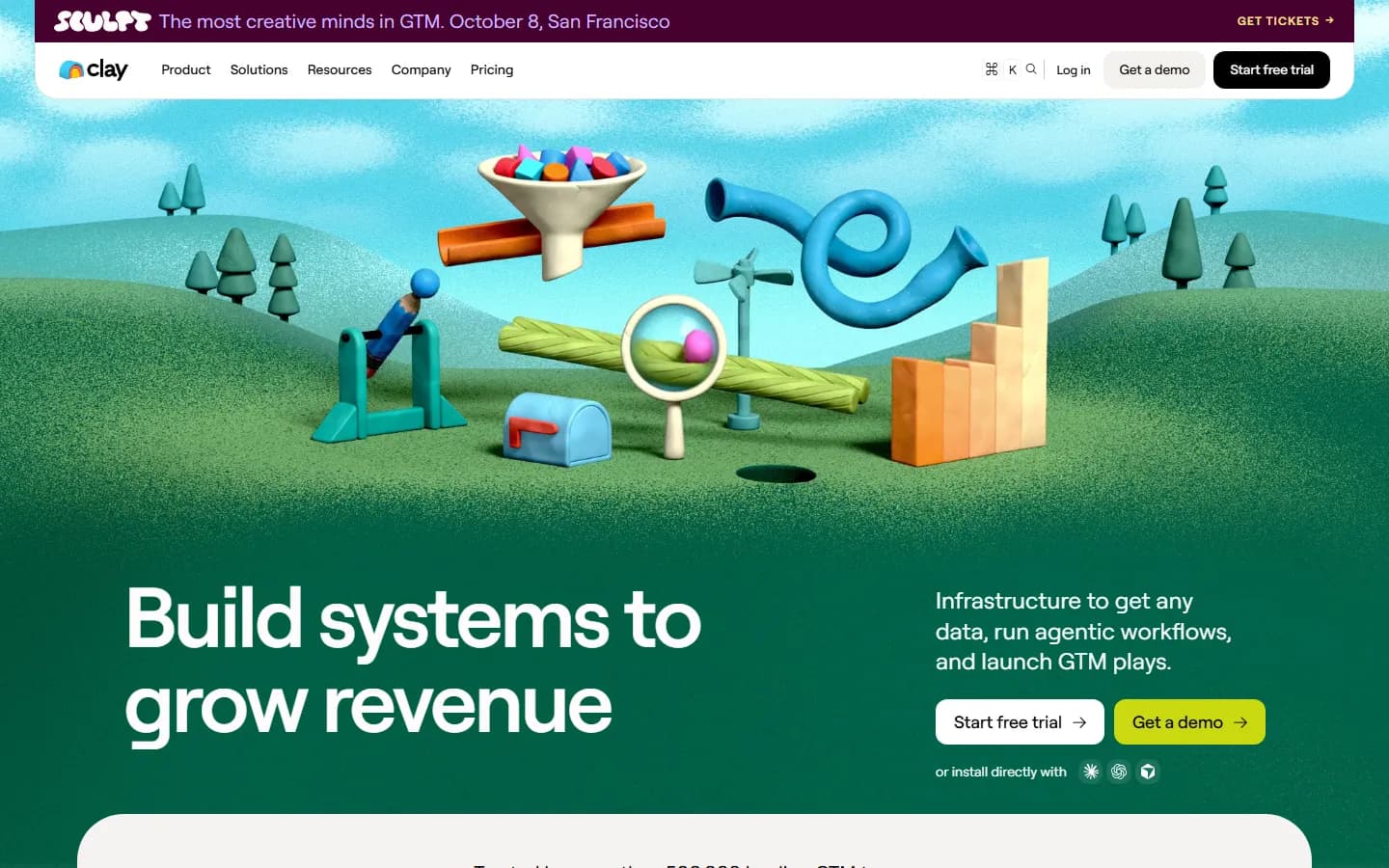 Clay public homepage