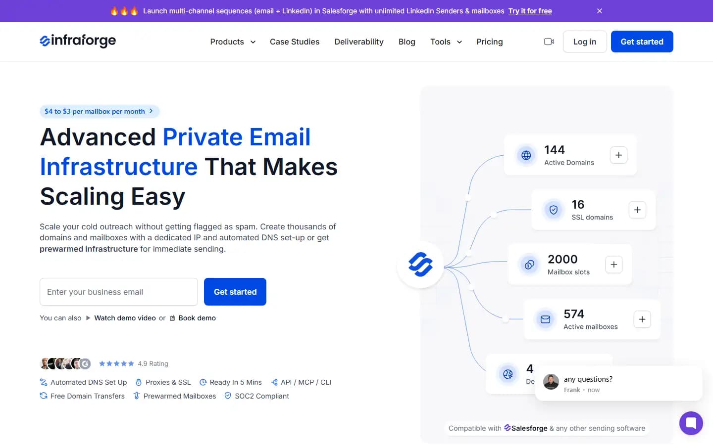 InfraForge public homepage